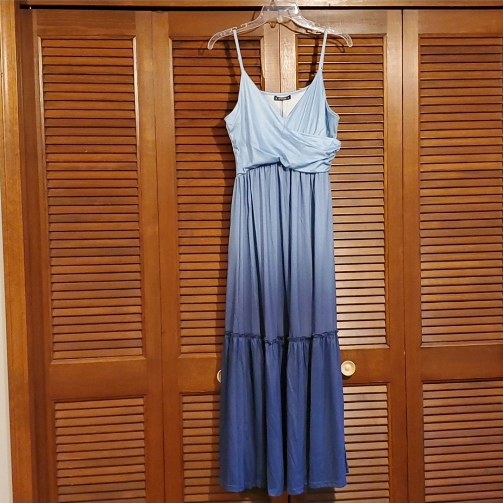 NWT Elegant Blue Maxi Dress